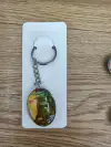 Crystal pendant keychain heart-shaped details Picture